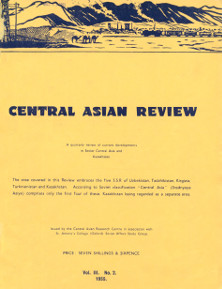 Central Asian Review. Vol. III № 2